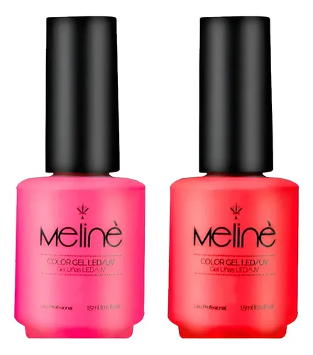 Combo X 2 Esmaltes Semipermanentes Color Gel Uv Led Meline