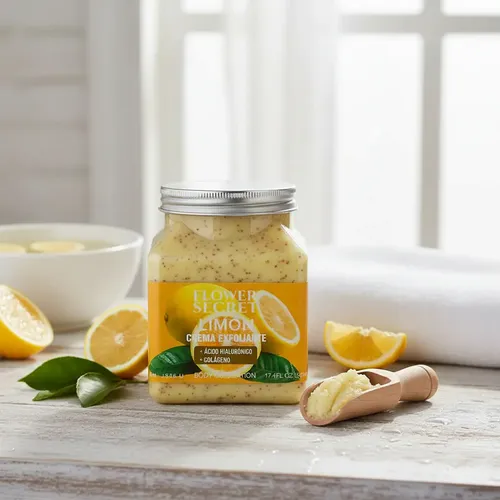 Crema Exfoliante Hidratacion Ácido Hialurónico Y Colágeno