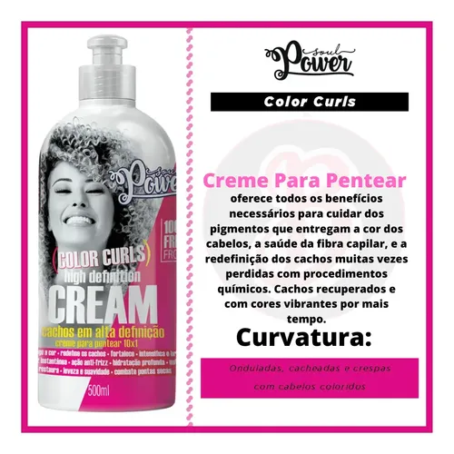 Soul Power Crema De Peinar Color Curls Alta Definicion 500g