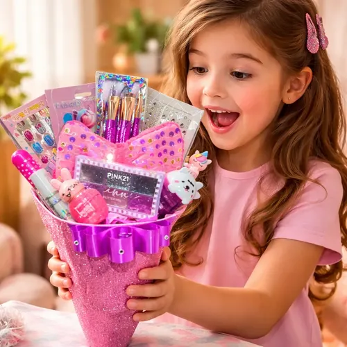 Ramo De Maquillaje Regalo Nena Sombra Hada Lio Gloss Strass