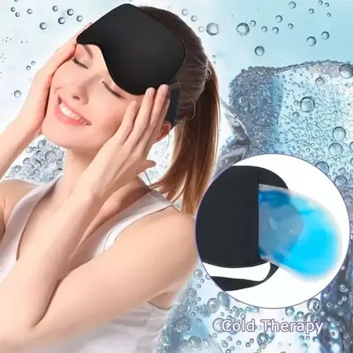 Turbante Gorro Toalla Cabello Microfibra Y Antifaz Doble Gel