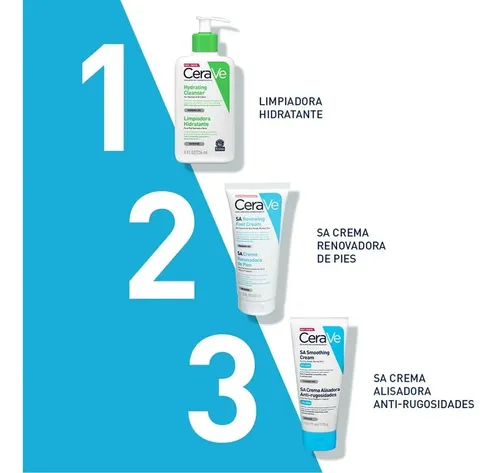 Cerave Crema Renovadora Pies 88 Ml Tubo Neutro