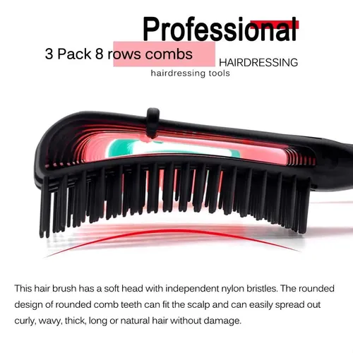 Cepillo De Pelo Para Rizos Texturizados 3a-4c (paquete De 3)
