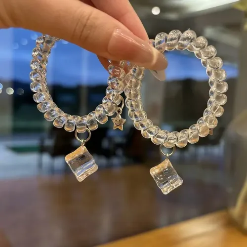 Cinta Para El Pelo Transparente Con Cable Telefónico: Sweet