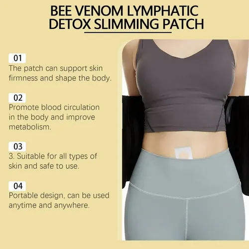 Parche Para El Vientre Bee Patch, 30 Unidades, Que Quema Gra
