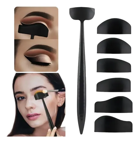 /kit Rápido Maquillaje Plantilla Sombra Ojos Molde Delineado