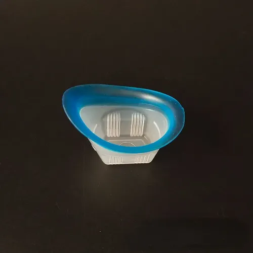 2 Lavaojos De Silicona, Copa Blanda, Gel De Baño, Reutilizab Blanco