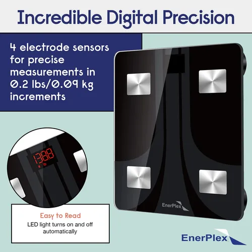 Báscula De Grasa Corporal Bluetooth Enerplex Fit 2020 Con Ap