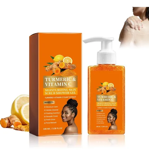 Gel Corporal Cúrcuma Vitamina C Exfoliante Limpieza Aurivela