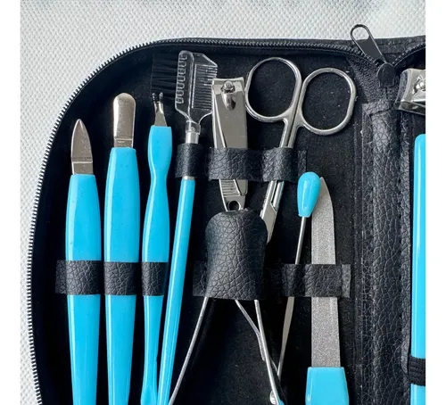 Kit De Manicura, Pedicura Y Maquillaje Con Estuche.18 Piezas
