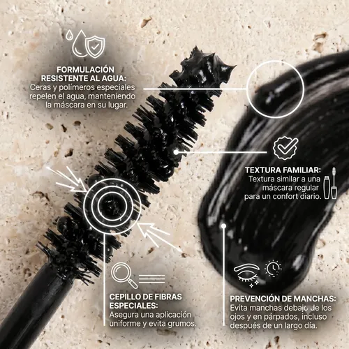 Máscara A Prueba De Agua Maillet Ultra Black