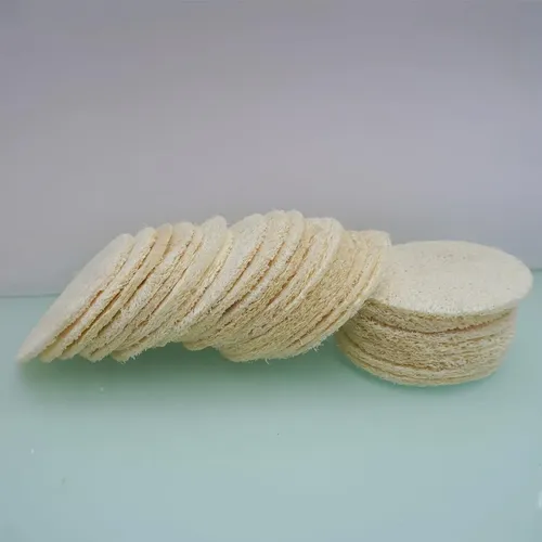 Conjunto De 25 Discos Exfoliantes De Luffa Natural Para La