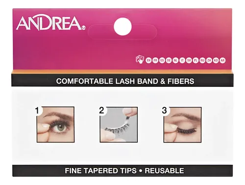 Tira De Pestañas Postizas Andrea Strip Lashes N° 101 Negro
