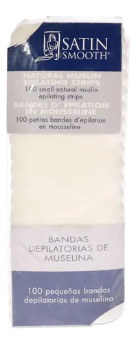 Tiras Depiladoras De Muselina Lisas Satinadas Para Mujer, 10