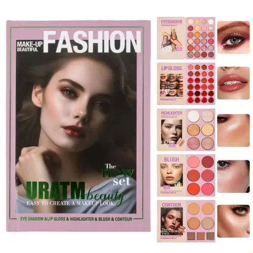 Set Libro Maquillaje Infantil Con Sombras Y Labial