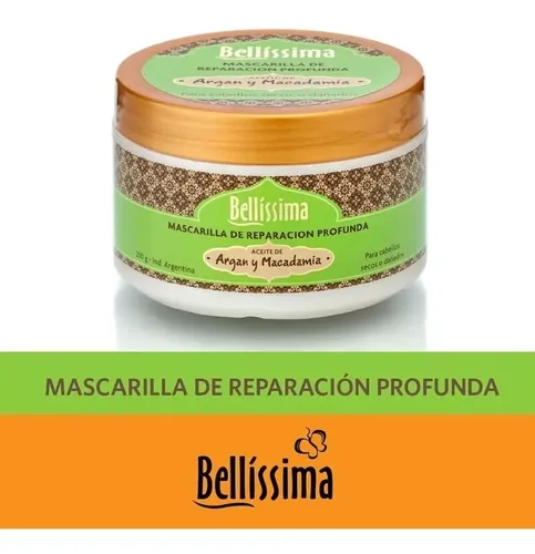 Bellissima Mascara Reparacion Profunda 250 Argan Y Macadamia