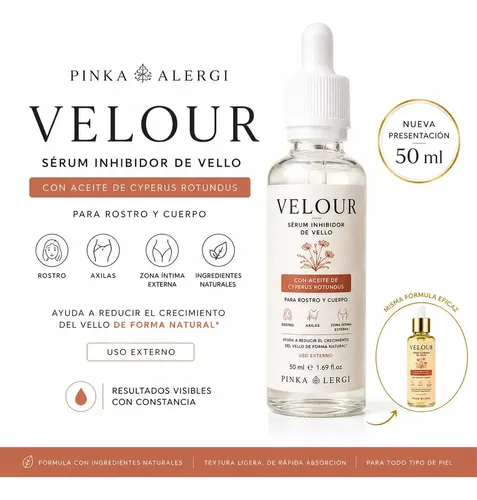 Serum Reductor De Vello Facial Y Corporal Velour 50ml