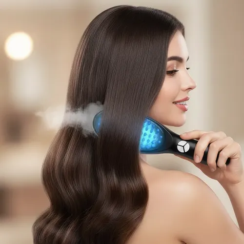 Cepillo Masajeador Capilar Luz Infrarroja Caida Del Cabello