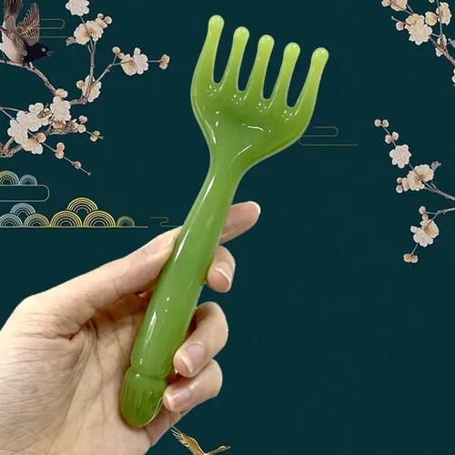 Brocha De Resina Sha Acupoint Massage Gua 5 Meridian Claw Marrón