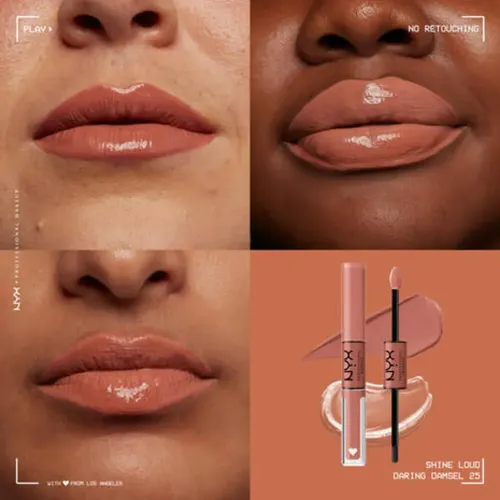 Labial Liquido Shine Loud Hot Sauce Nyx Acabado Gloss Daring Damsel