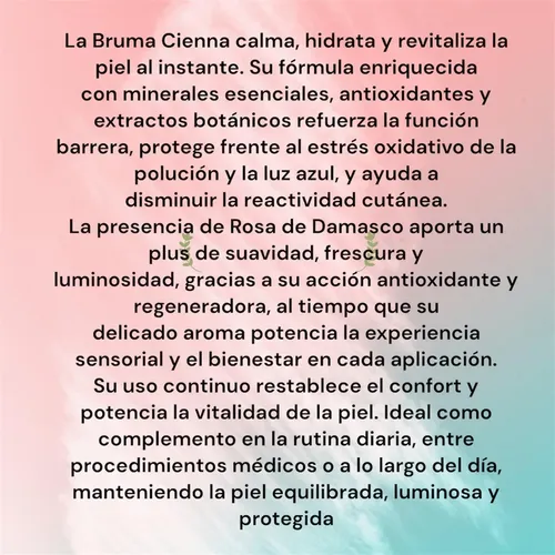 Bruma Hidratacion Cienna X 100 Ml Ácido Hialuronico Antiedad
