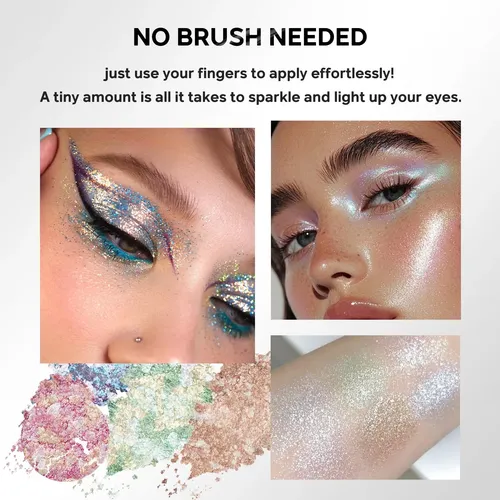 Color Nymph Paleta Sombra Glitter Holográfica Prisma