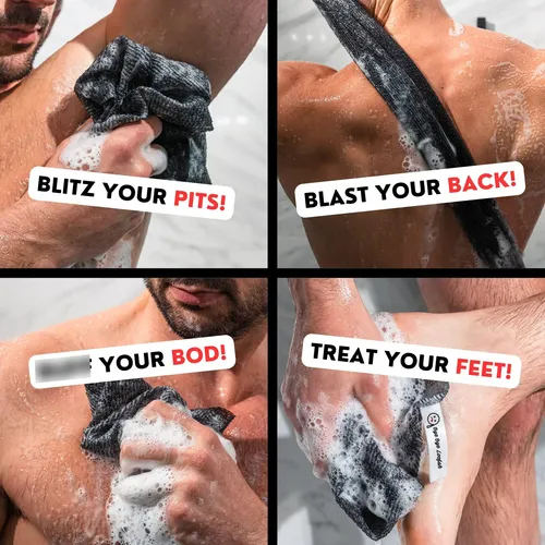 Paño Exfoliante Extra Áspero Para Ducha Paquete De 2