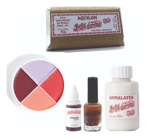 Kit Maquillaje Moreton Bella Dersina Halloween Sangre Mastic