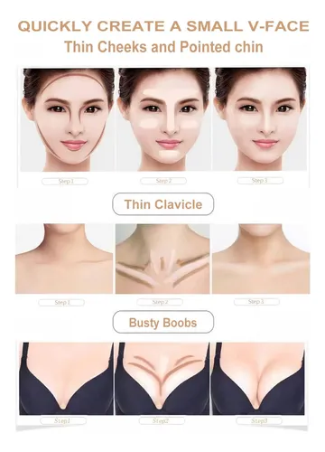 Kit De Iluminador Y Colorete Makeup Contour Stick Sumeitang,
