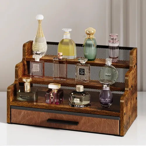Organizador De Perfumes Yuzehuaza De 3 Niveles Con Cajón