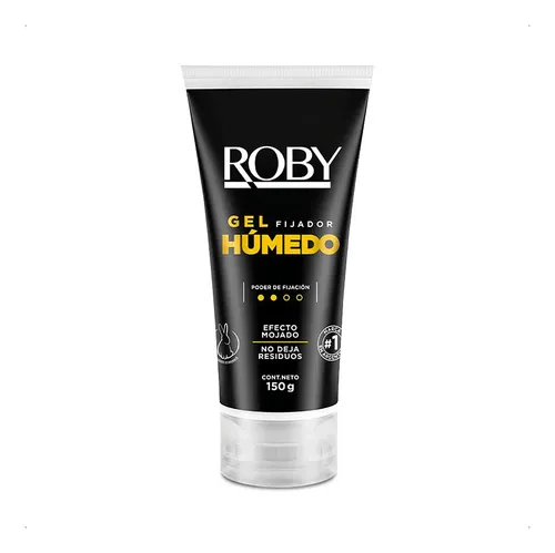Roby Gel De Fijación Medio Efecto Húmedo 150g