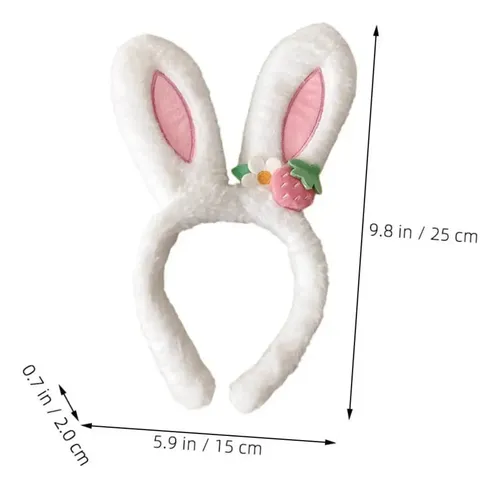 Diadema Con Orejas De Conejo Para Niñas, Tamaño L