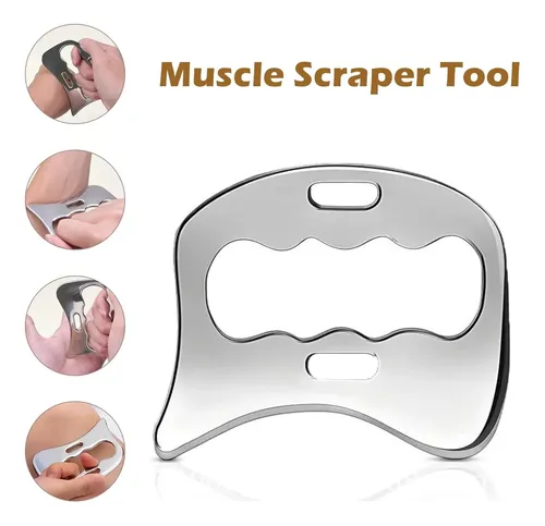 Set Gua Sha Acero Inoxidable Para Masaje Y Terapia