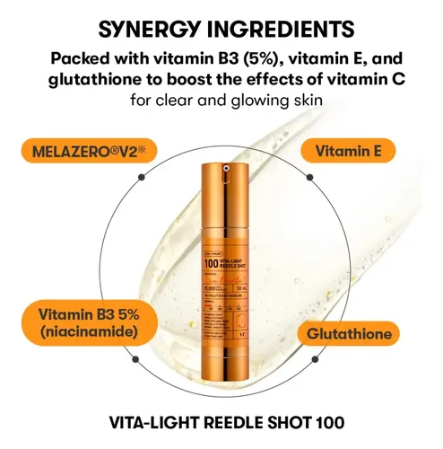 Vt Reedle Shot Vita Light 100 Serum Iluminador X50ml Todo Ti