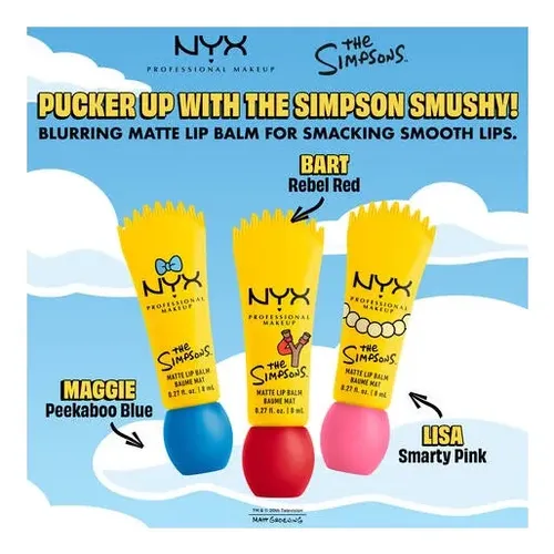 Nyx Bálsamo Labial Maggie Simpson Smushy Special Edition