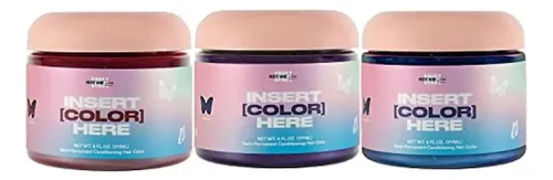 Tinte De Cabello Semipermanente Inh: Azul Zafiro, Rojo Rubí