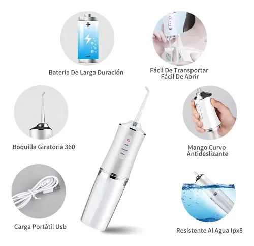 Nairrigador Bucal Dental Dientes Usb Recargable Portatil