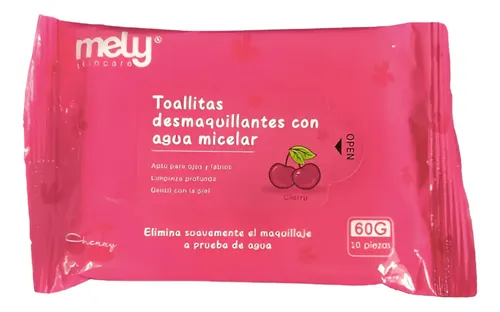 Mely Skincare Toallitas Desmaquillantes Cherry