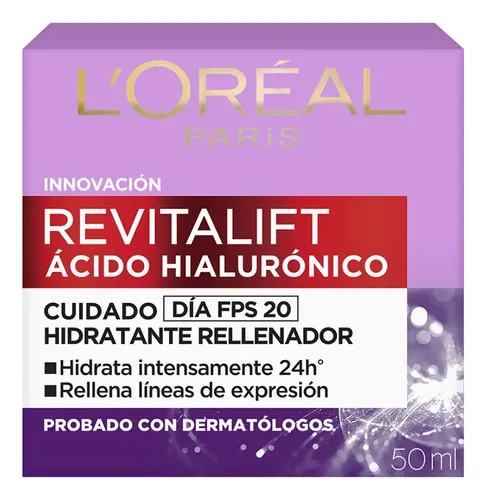 Crema Día Revitalift Acido Hialurónico Dia Fps 20 50 Ml