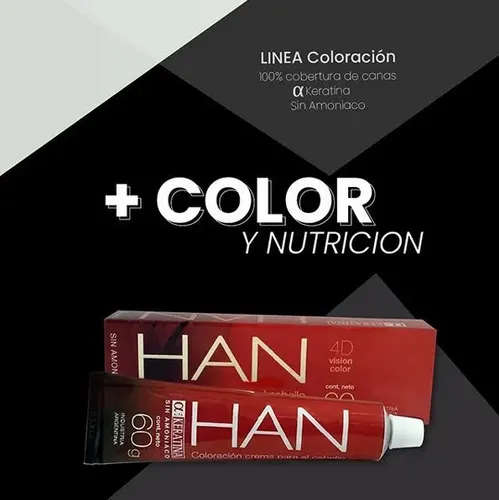 Han Coloracion Permanente Sin Amoniaco Pomo X60gr.