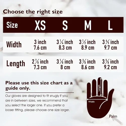 Guantes Algodón Blancos 6 Pares Para Manos Secas Medianos