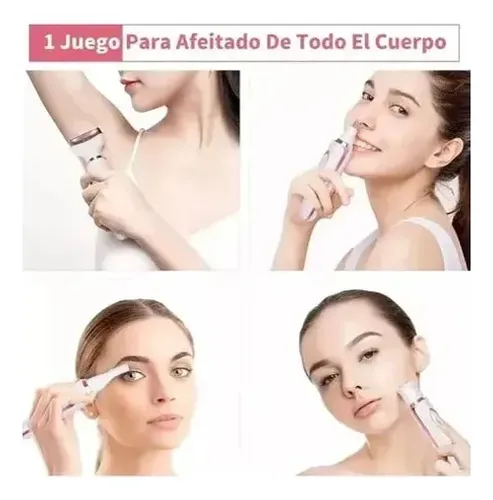 Depiladora Afeitadora Mujer 4 En 1 Facial Corporal