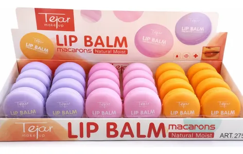 Brillo Balsamo Labial Lip Balm Macarons Tejar X 24 Unidades