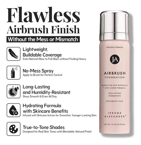Jerome Alexander-kit Maquillaje Airbrush Con Pincel/antiage