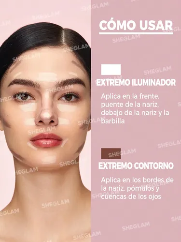 Sheglam Lápiz 2 En 1 Contorno E Iluminador Fine Line