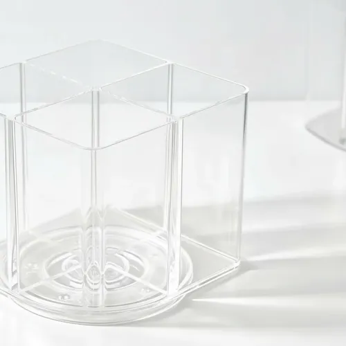Organizador De Maquillaje Giratorio Cuadradro