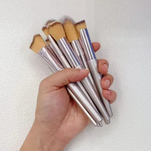 Set De Brochas De Maquillaje Velvoss,14 Piezas,color Champán