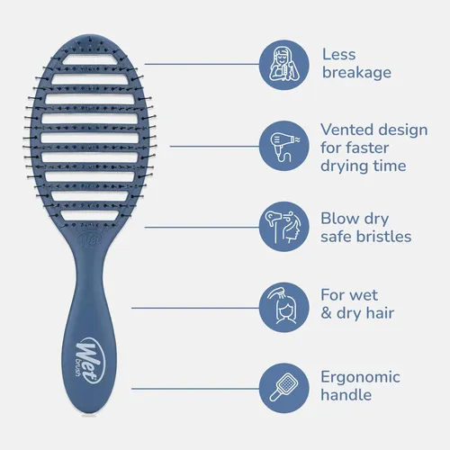 Cepillo Para Cabello Wet Brush Speed Dry Elemental Blue