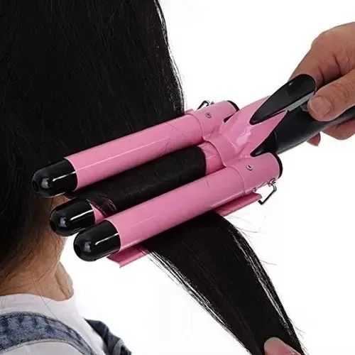 . 22mm Waflera Cabello Tenazas 3 Rizadora De Pelo W.g