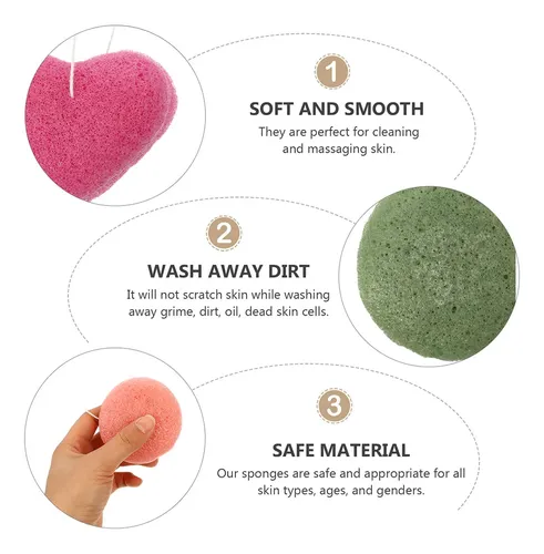 Esponja Limpiadora Facial, Esponja Limpiadora Y Exfoliante,